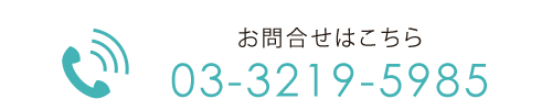 お問合せはこちら　03-3219-5985